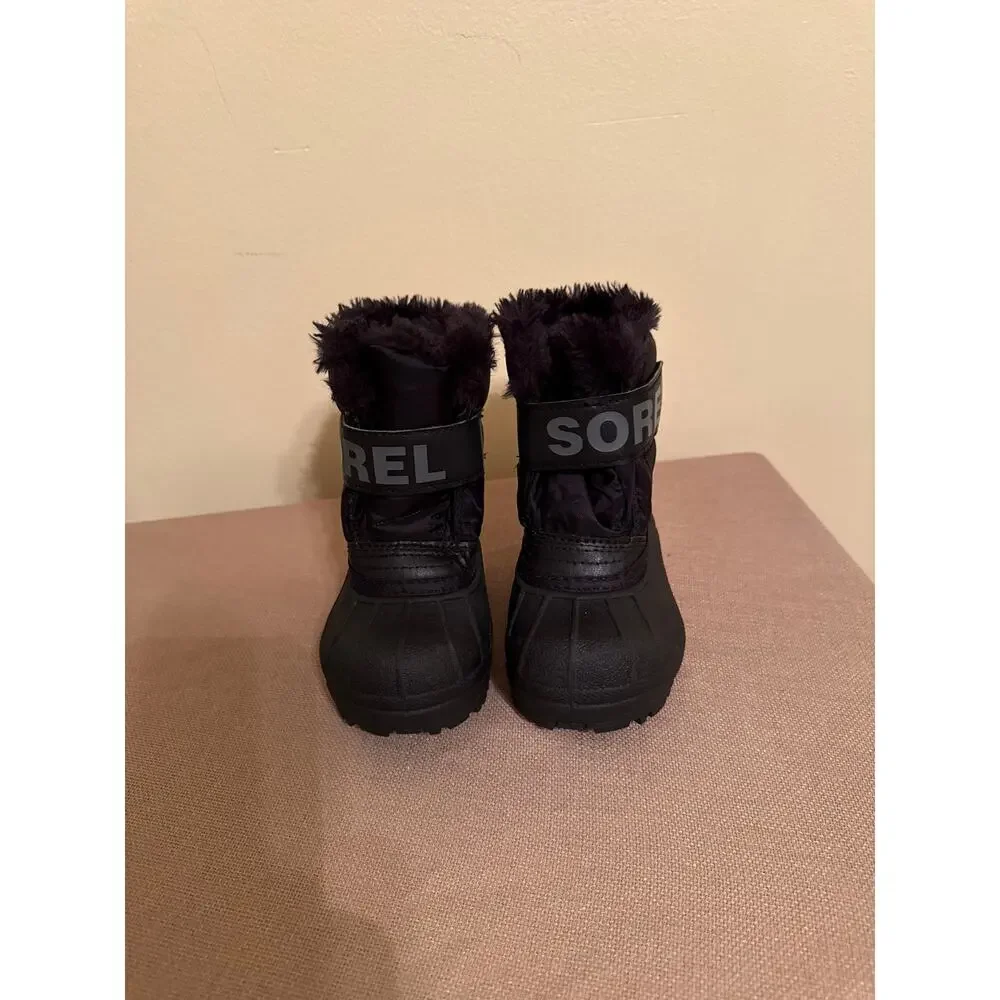 SOREL Toddler Size 6 Black Snow Winter Boots New With Tags